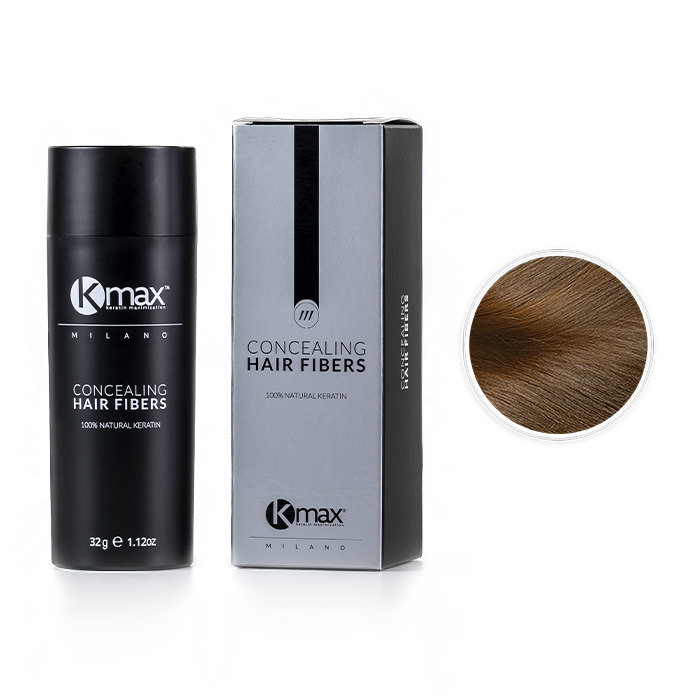 Fibras Capilares KMax 32 gr. | Black Edition Color Castaño Claro