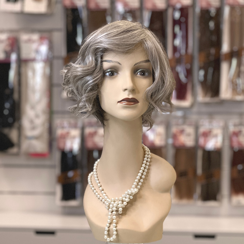 Madrid - Peluca de cabello de fibra "Heat Tech", Mono Part y Lace Front color 1B/80%