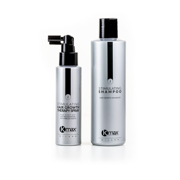 CHAMPÚ Y LOCIÓN ANTICAÍDA Y ESTIMULANTE | KMAX HAIR GROWTH THERAPY SET