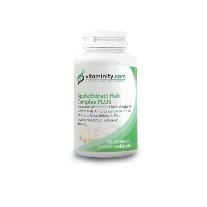 Complemento alimenticio para el crecimiento del cabello | Vitaminity Apple Extract Hair Complex Plus