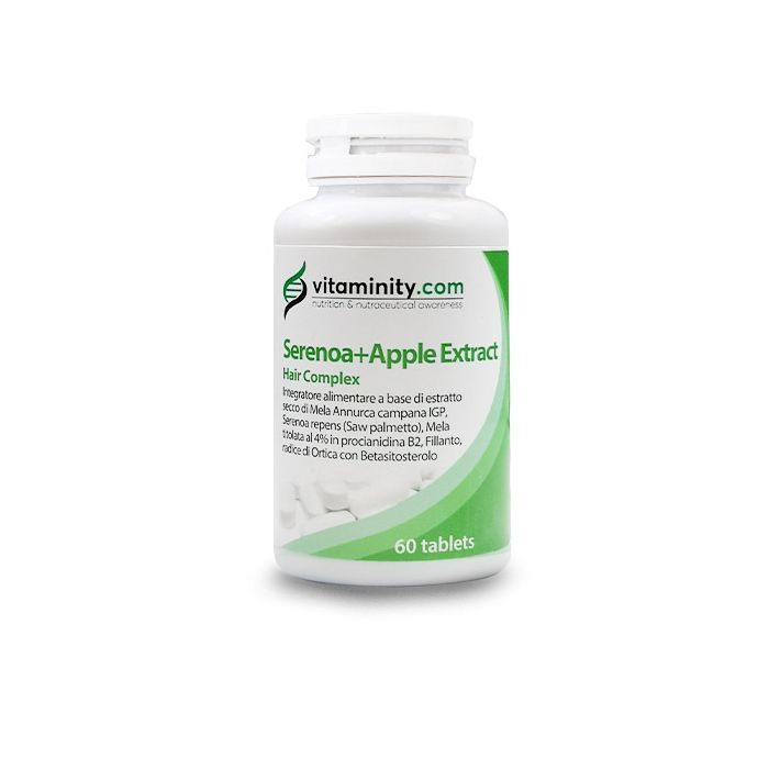 Complemento alimenticio para combatir la caída del cabello | Vitaminity Serenoa Repens + Apple Extract Hair Complex