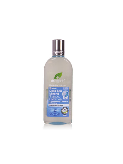 NUTRE EL CABELLO CON PROPIEDADES MINERALIZANTES | Dr. Organic Dead Sea Minerals Shampoo+Conditioner