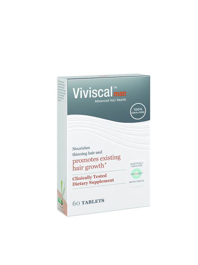 FORTALECE Y PROMUEVE EL CRECIMIENTO DE CABELLO - ESPECIAL HOMBRES | Complementos Viviscal Fortaleza Máxima, 60 cápsulas