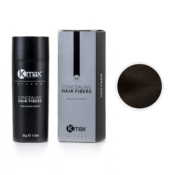 KMax Fibras Capilares 32 gr. | Black Edition Cor Castanho Escuro