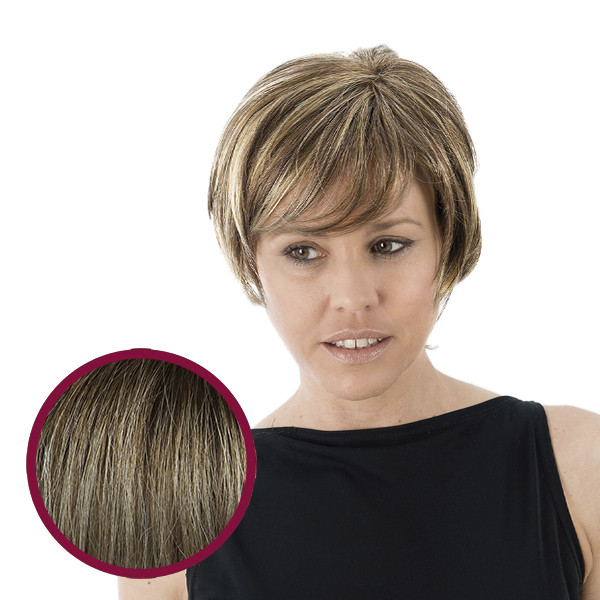 Gemma - Peruca Fibra Monofilamento Cor 8/22+8