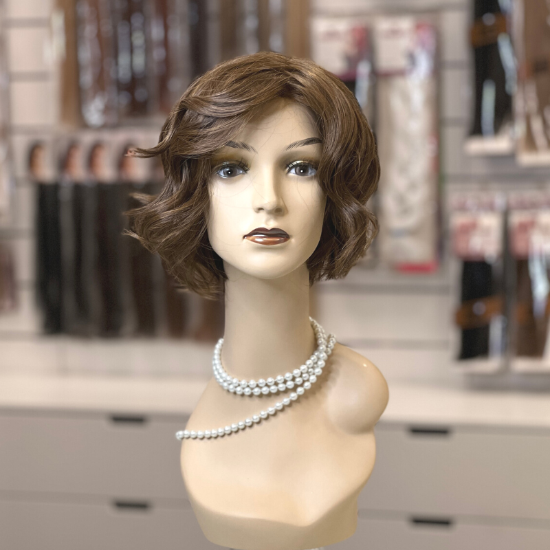 Madrid - Peluca de cabello de fibra "Heat Tech", Mono Part y Lace Front color 4/6