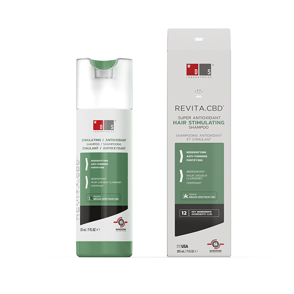 CHAMPÔ ANTIOXIDANTE E ESTIMULANTE CAPILAR COM CBD | REVITA CBD SHAMPOO 205 ML