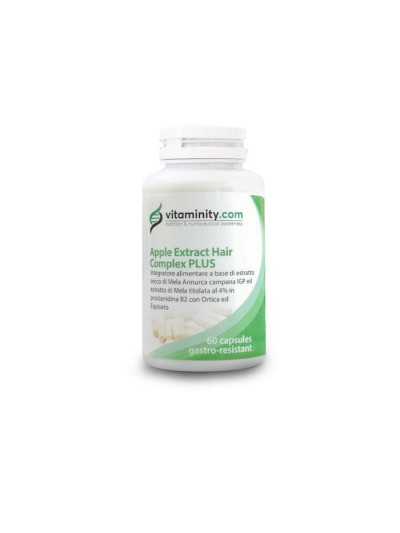 Complemento alimenticio para el crecimiento del cabello | Vitaminity Apple Extract Hair Complex Plus