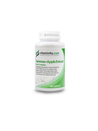 Suplemento alimentar para combater a queda de cabelo | Vitaminity Serenoa Repens + Apple Extract Hair Complex